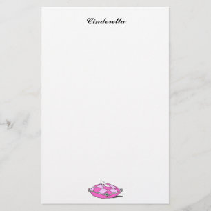 Papelaria Carta Personalizada de Travesseiro Rosa Cinderela
