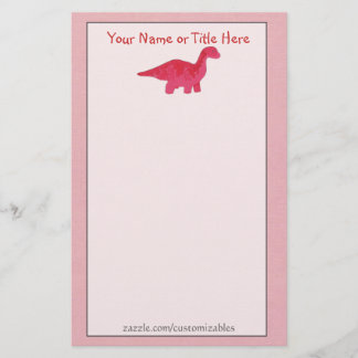 Papelaria Carta Red Dino