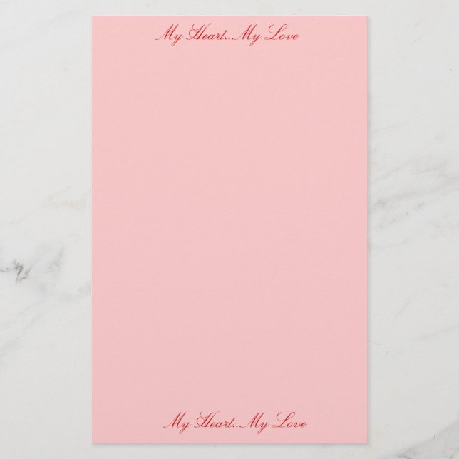 Papelaria Cartas de Amor (Frente)