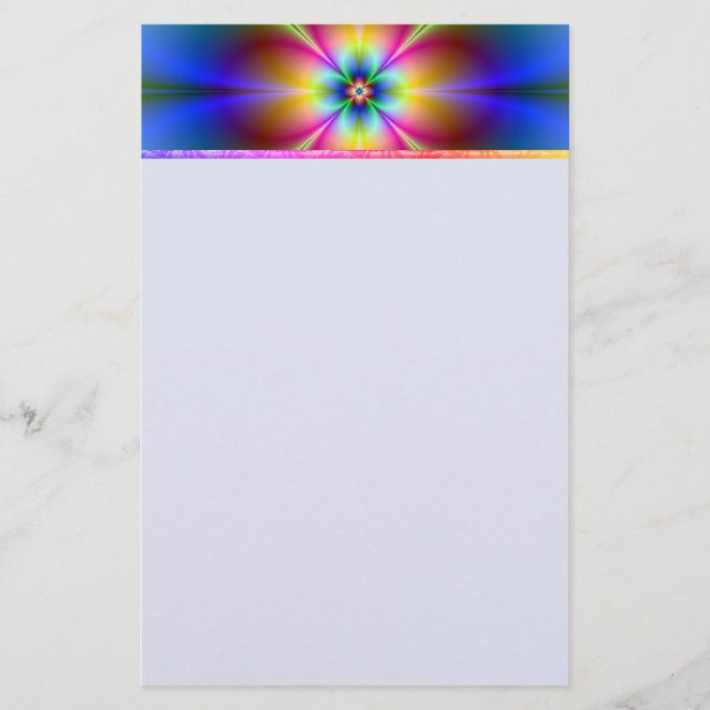 Papelaria Cartaz Colorida Neon Daisy (Frente)
