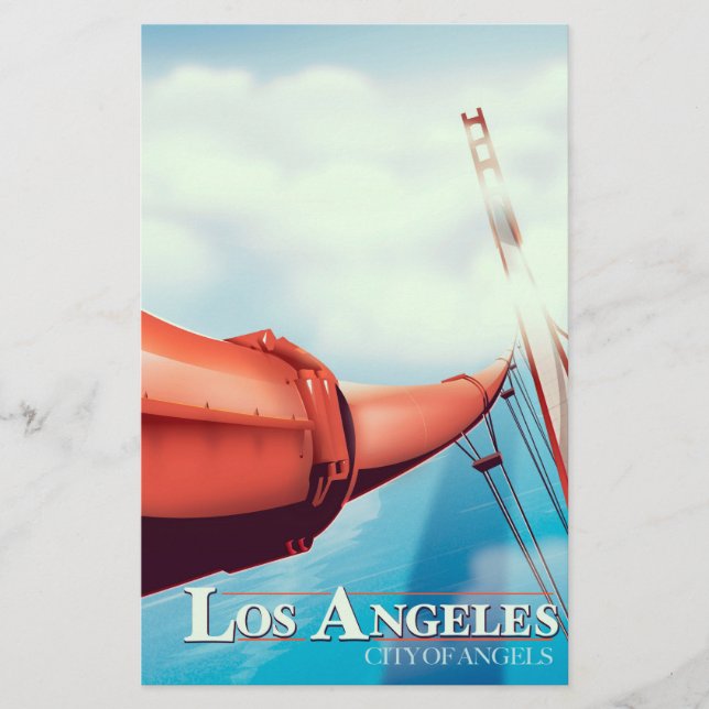 Papelaria Cartaz de férias de Los Angeles "cidade dos Anjos" (Frente)