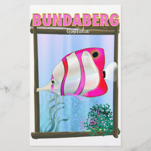 Papelaria Cartaz de viagem de Bundaberg Austrália