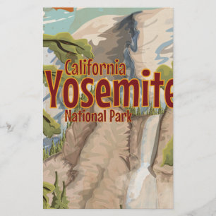 Papelaria Cartaz de Viagem do Parque Nacional de Yosemite