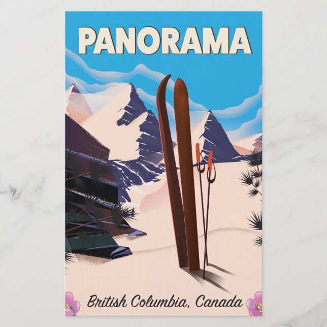 Papelaria Cartaz de viagem Panorama Canadá (Frente)
