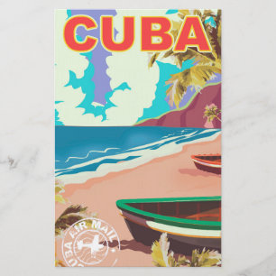 Papelaria Cartaz de viagem vintage Cuba
