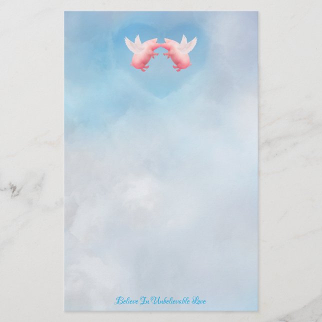 Papelaria Cartazes De Porcos Voadores (Frente)