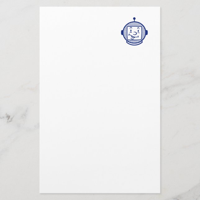 Papelaria Carteira espacial Letterhead (Frente)