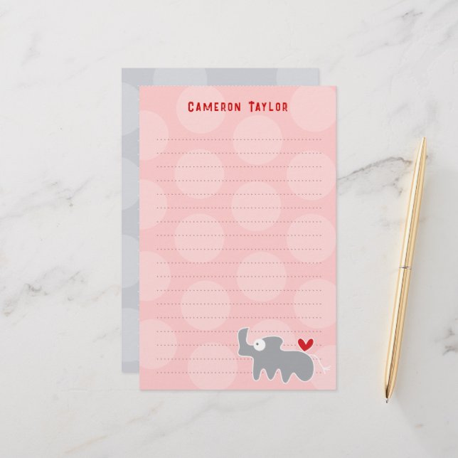 Papelaria Cartoon Cinza Rhino Crianças Rinox Aniversário Obr (Frente/Verso In Situ)