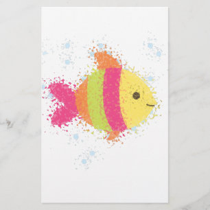 Papelaria Cartoon de Peixe Fofo