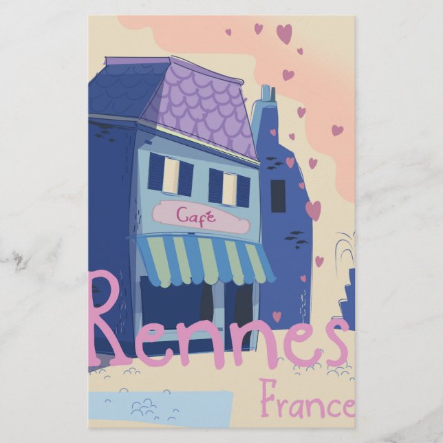 Papelaria Cartoon de Rennes France (Frente)