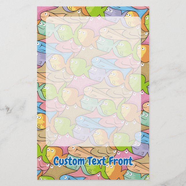 Papelaria Cartoons de peixe (Frente)