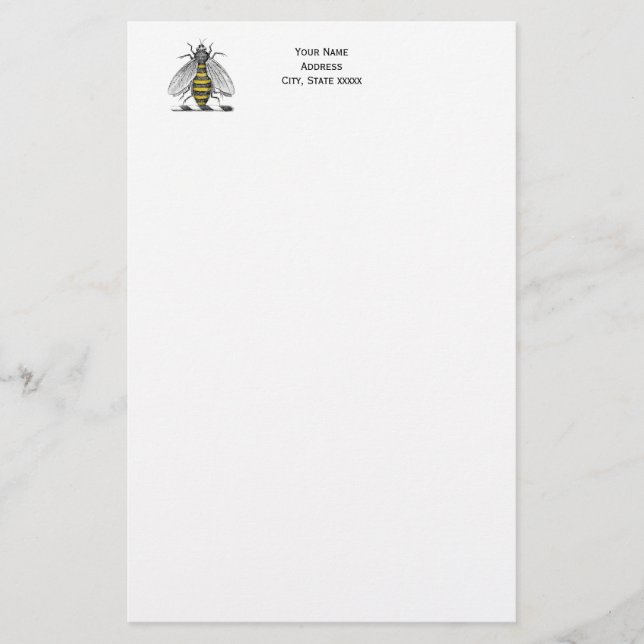 Papelaria Casaco de Abelhas Herádicas de Pré-Disquete Emblem (Frente)