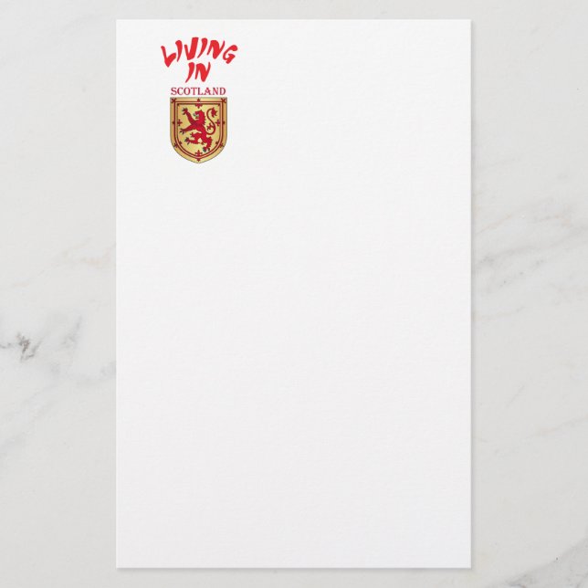 Papelaria Casaco de armas da Escócia (Frente)