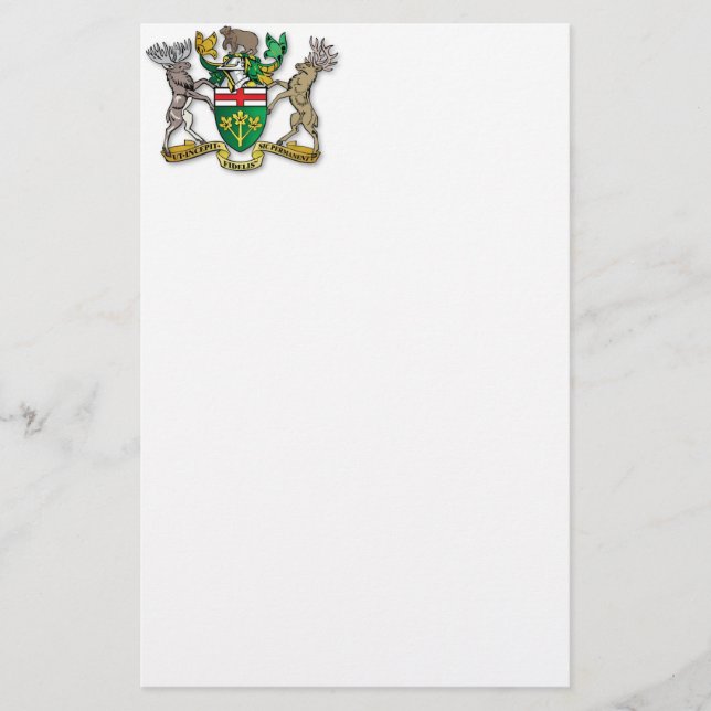 Papelaria Casaco de armas de Ontário (Frente)