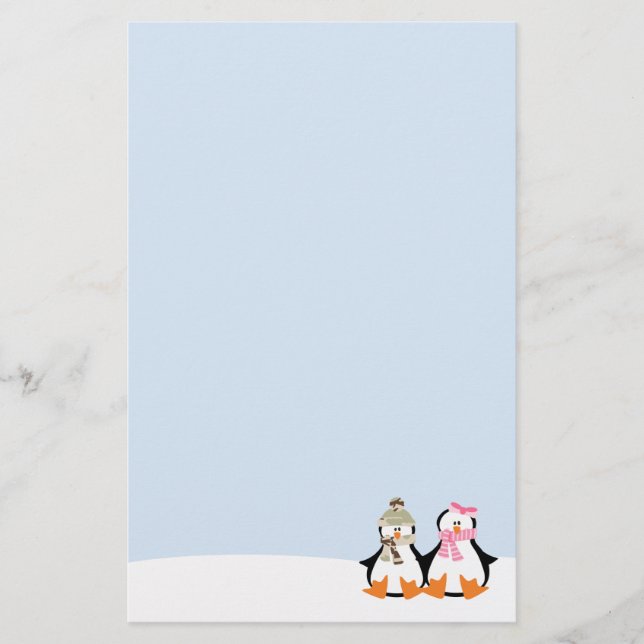 Papelaria Casal militar do pinguim (Frente)