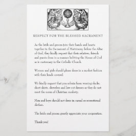 Papelaria Casamento católico - Desenho modesto da Igreja par