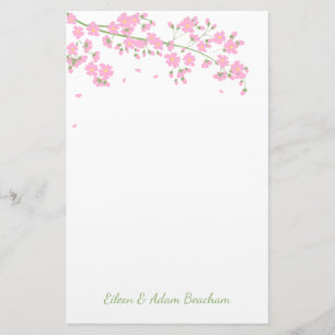 Papelaria Casamento cor-de-rosa da flor da flor