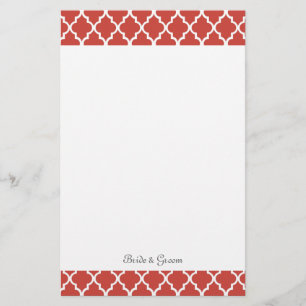 Papelaria Casamento elegante, moderno, clássico e vermelho