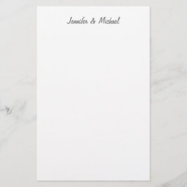 Papelaria Casamento Minimalista Simples Elegante Moderno