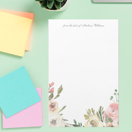 Papelaria Casamento Personalizado de Fronteira de Flor Elega