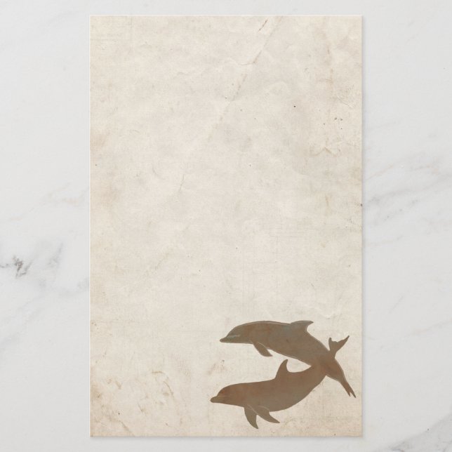 Papelaria Casamento Rustic Dolphins Beach (Frente)