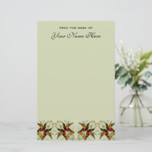 Papelaria Casamento Vintage, Beija-flores e Flores