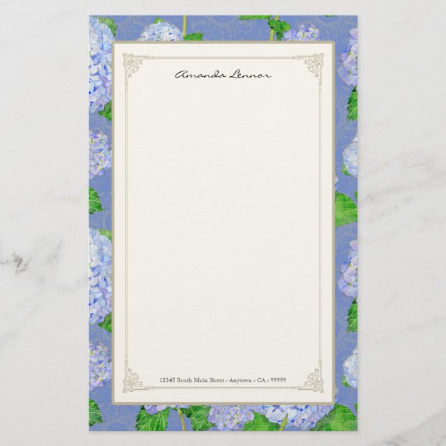 Papelaria Casamentos elegantes formais florais do laço azul (Frente)