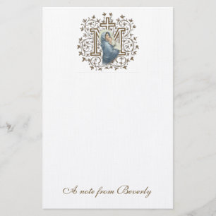 Papelaria Católica Abençoada Virgem Maria Cruel Religiosa