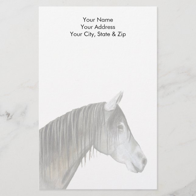 Papelaria Cavalo de cinza (Frente)
