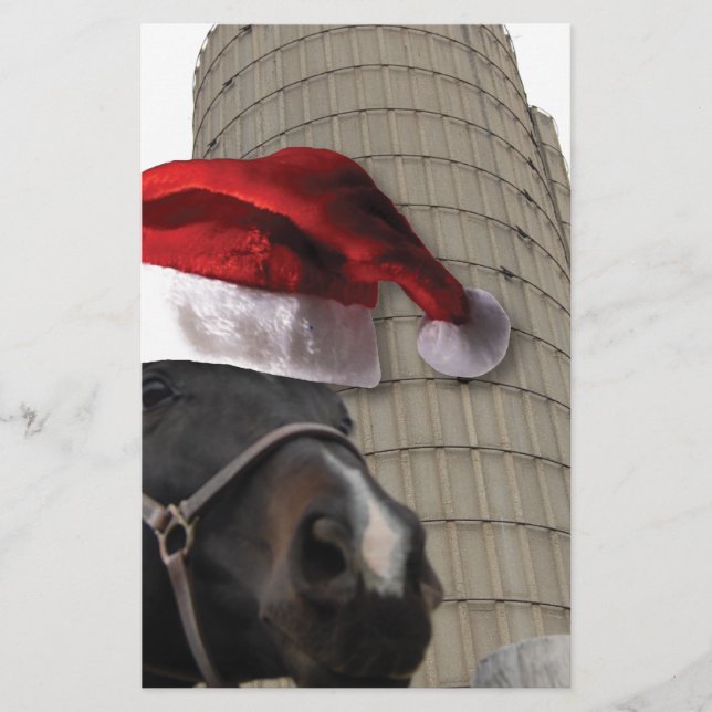 Papelaria Cavalo de Fazenda de Natal (Frente)