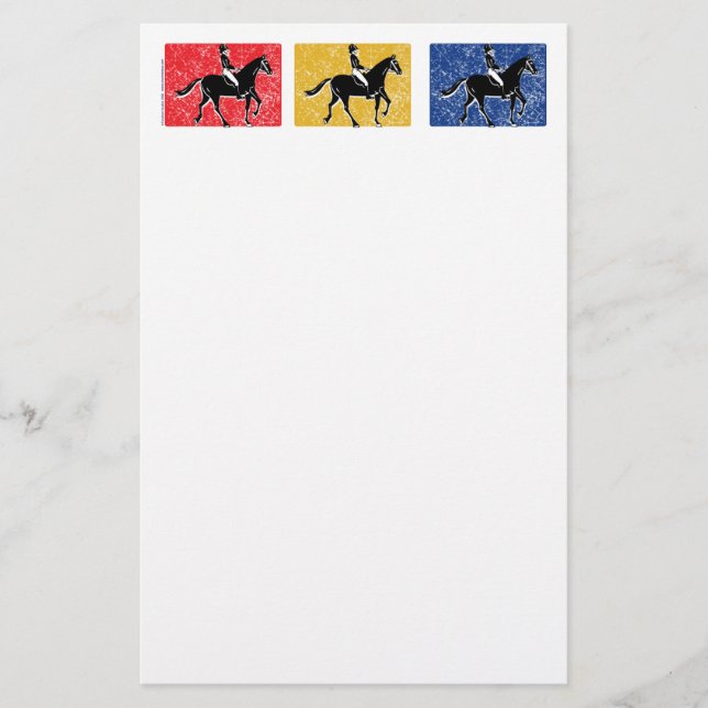 Papelaria Cavalo Inglês e Cavaleiro (Frente)