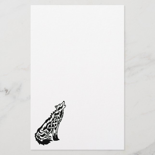 Papelaria Celtic Wolf Stationery (Frente)