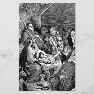 Papelaria Cena de Natal Ilustrada