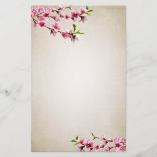 Papelaria Cerejeira Rosa Blossomo Vintage Tan