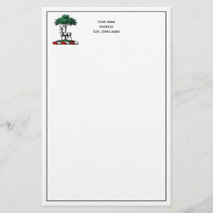 Papelaria Cervo Veado junto à Árvore Emblema do Brasão Herál