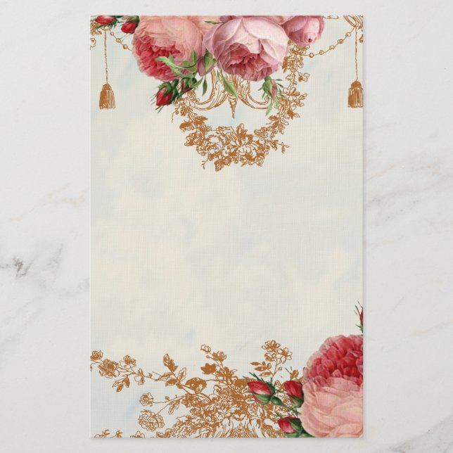 Papelaria Céu do verão de Blenheim Rosa - pessoal (Frente)