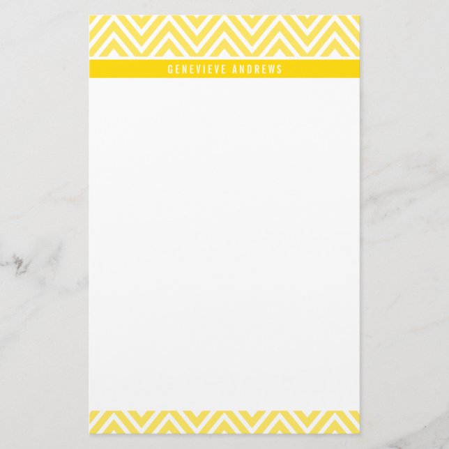 Papelaria Cevon PERSONAL padronizado amarelo-claro (Frente)