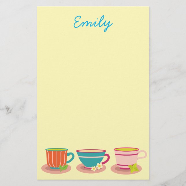 Papelaria Chá de hortelã-pimenta para amantes de chá (Frente)