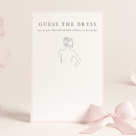 Papelaria Chá de Noiva Pink Guess The Dress