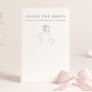 Papelaria Chá de Noiva Pink Guess The Dress