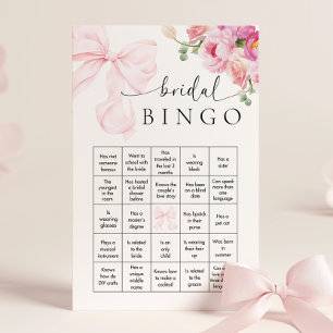 Papelaria Chá de panela Rosa Floral - Jogo Bingo