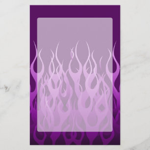 Papelaria Chamas Roxo