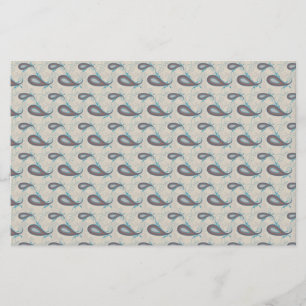 Papelaria Champagne Paisley Pattern