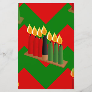 Papelaria chevron kwanzaa