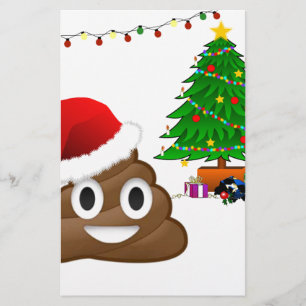 Papelaria christmas poo emoji