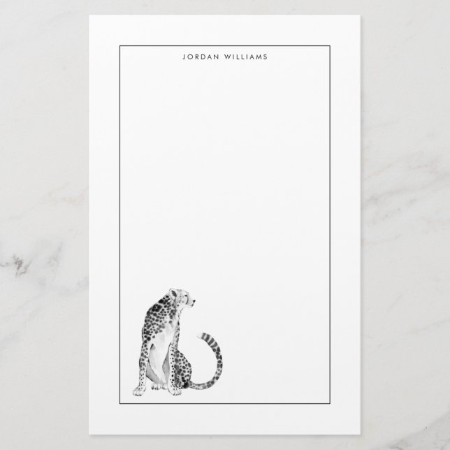 Papelaria Chrome Cheetah (Frente)