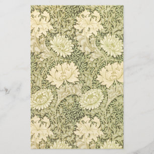 Papelaria Chrysanthemum Flower Pattern (por William Morris)