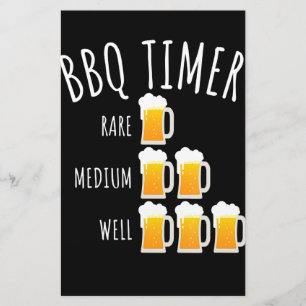 Papelaria CHURRASCO  CHURRASCO Timer Beer Bebendo Funny Gril