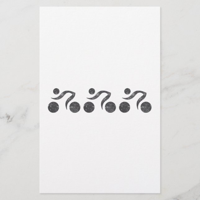 Papelaria Ciclistas em Cinzas (Frente)