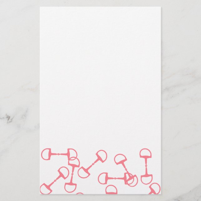 Papelaria Cintos Equestres Rosa (Frente)